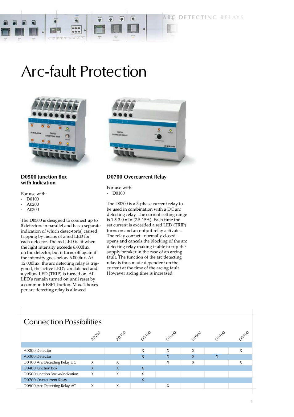 Arc-fault protection, Connection possibilities | Littelfuse D0400 Series User Manual | Page 4 / 6
