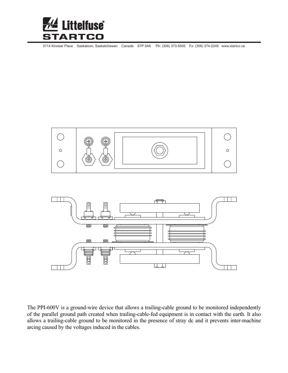 Littelfuse PPI-600V User Manual | 2 pages