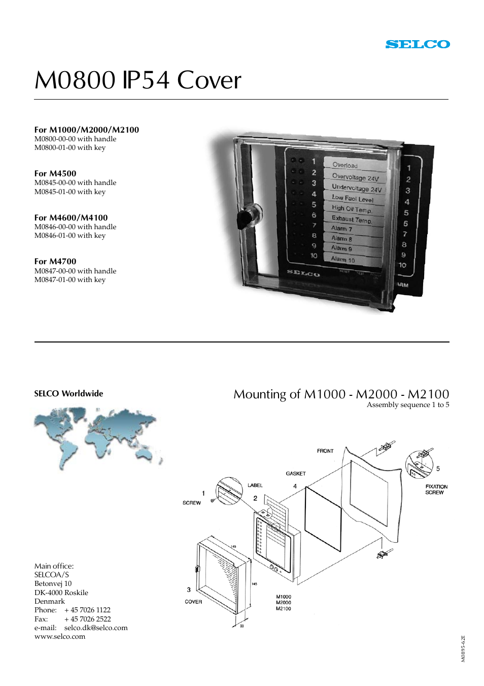 Littelfuse M0800 IP54 Cover User Manual | 1 page