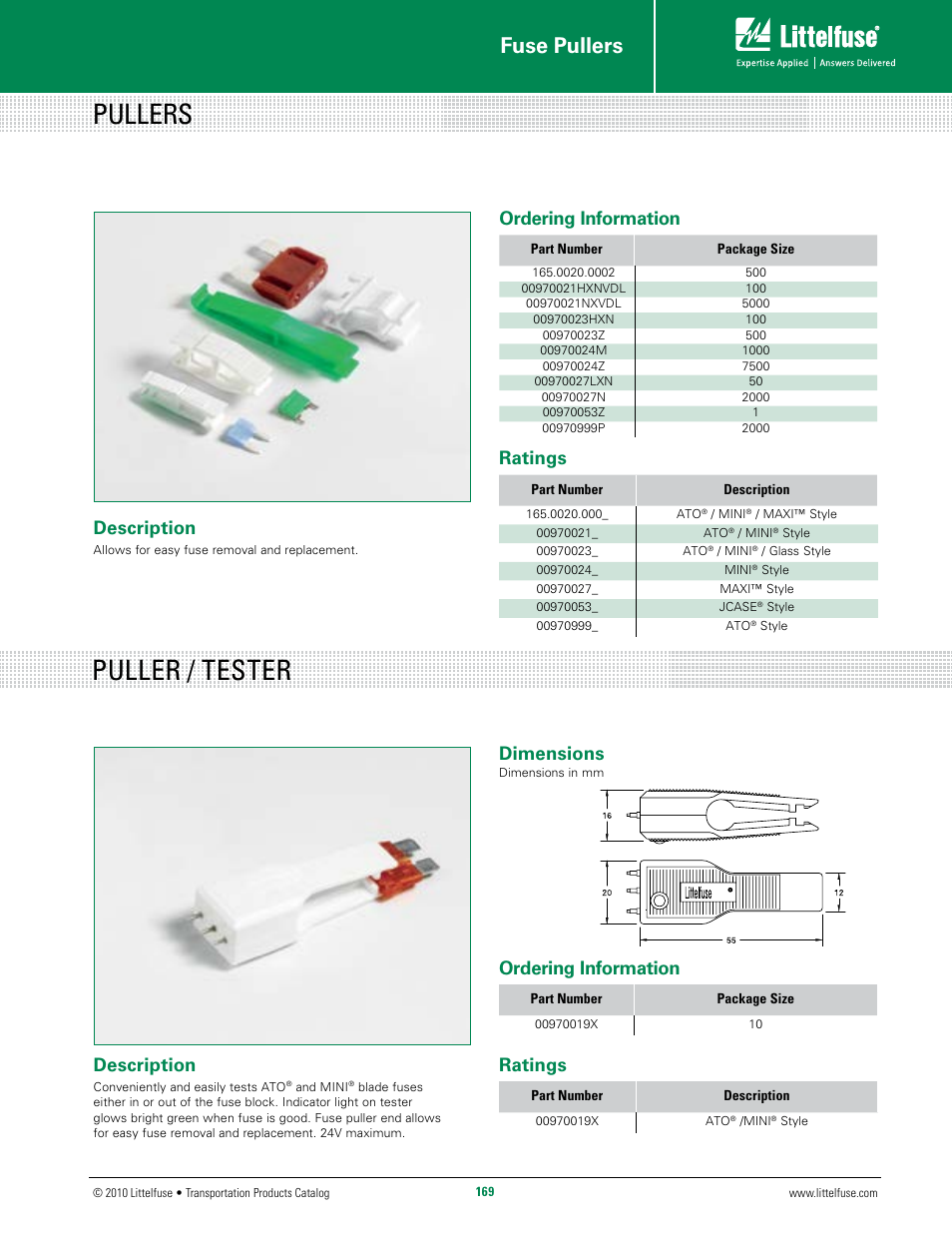 Littelfuse 097019 Series User Manual | 1 page