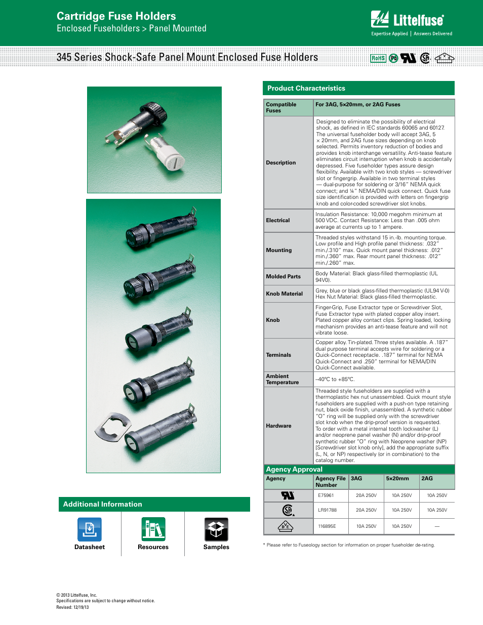 Littelfuse 345_b_k Series User Manual | 2 pages