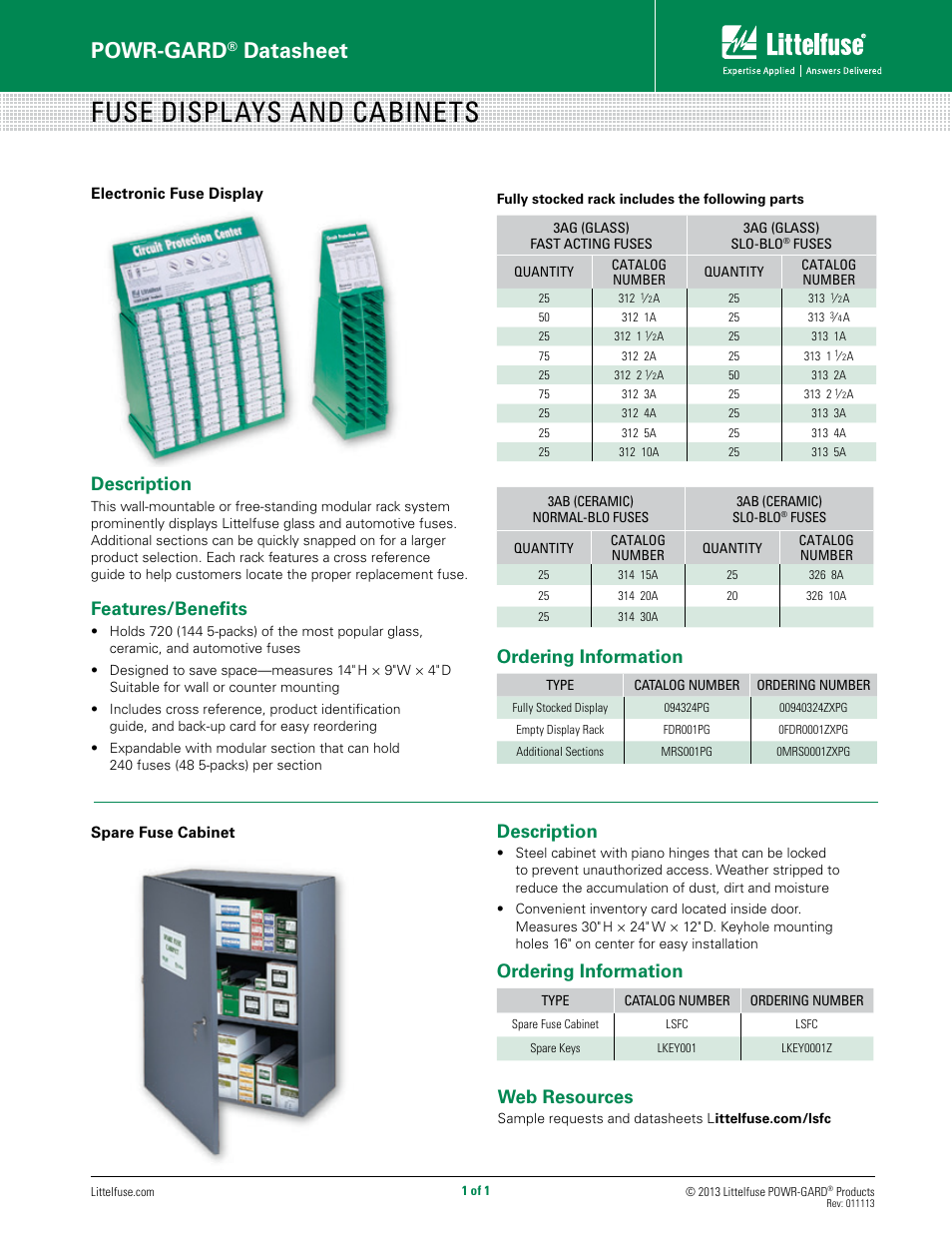 Littelfuse LSFC Series User Manual | 1 page