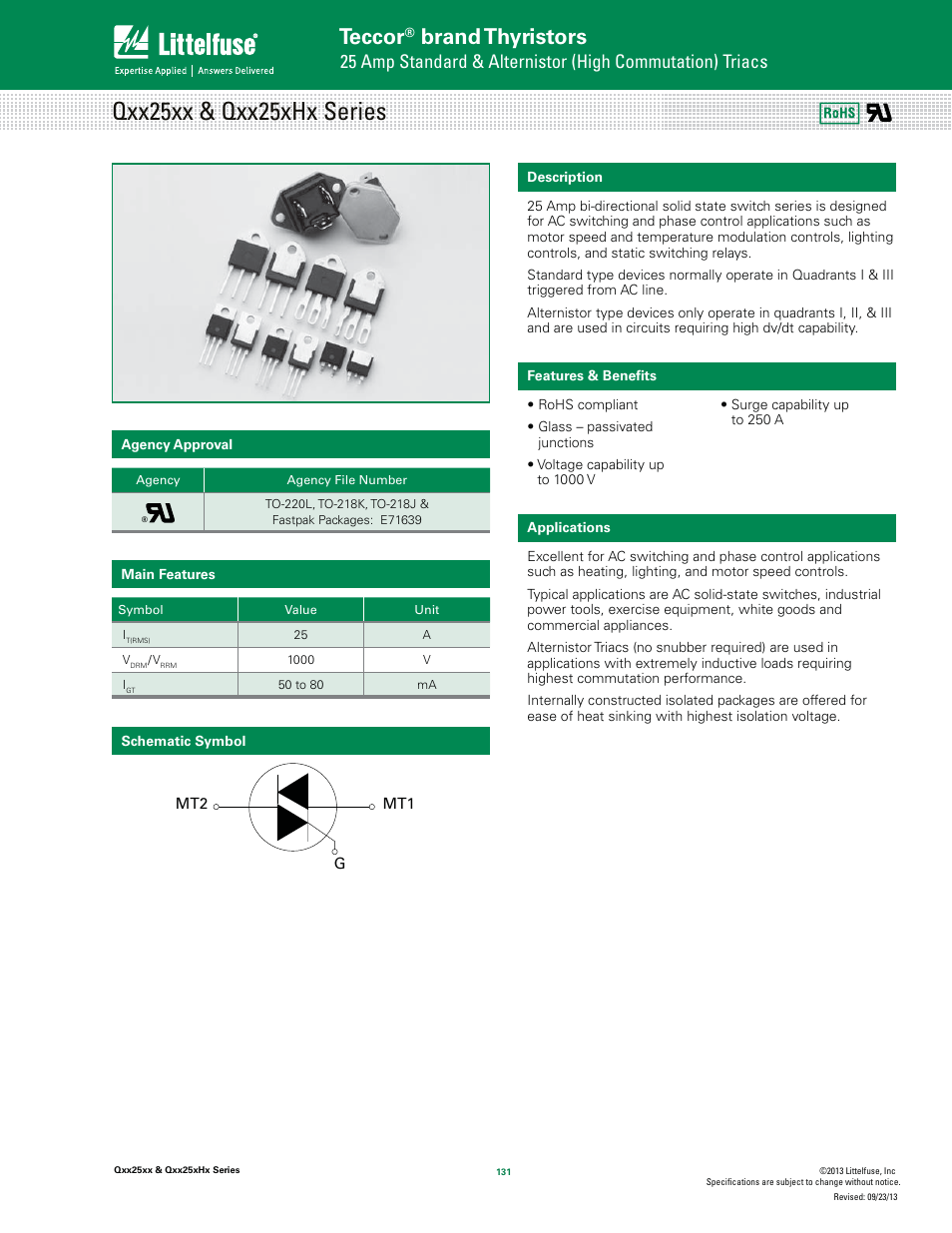 Littelfuse Qxx25xx Series User Manual | 11 pages