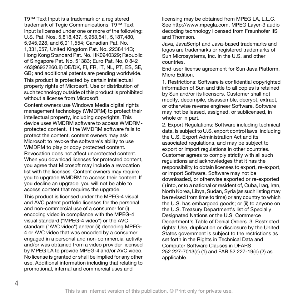 Sony Ericsson W705 User Manual | Page 6 / 85