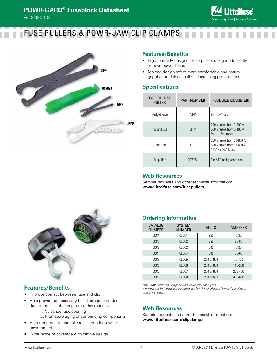 Littelfuse GFP Series User Manual | 1 page