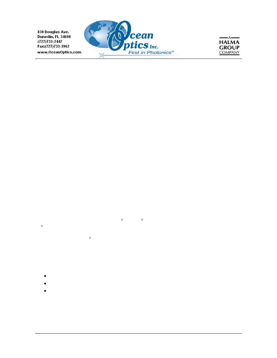 Ocean Optics TR2 Engineering Note User Manual | 4 pages