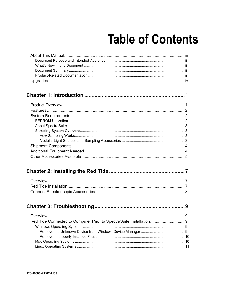 Ocean Optics Red Tide USB650 Install User Manual | Page 3 / 26