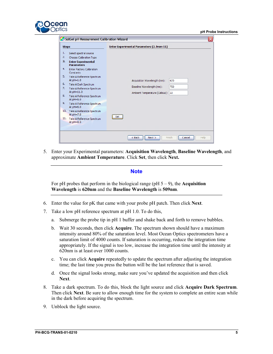 Ocean Optics Transmissive pH Probe User Manual | Page 5 / 10