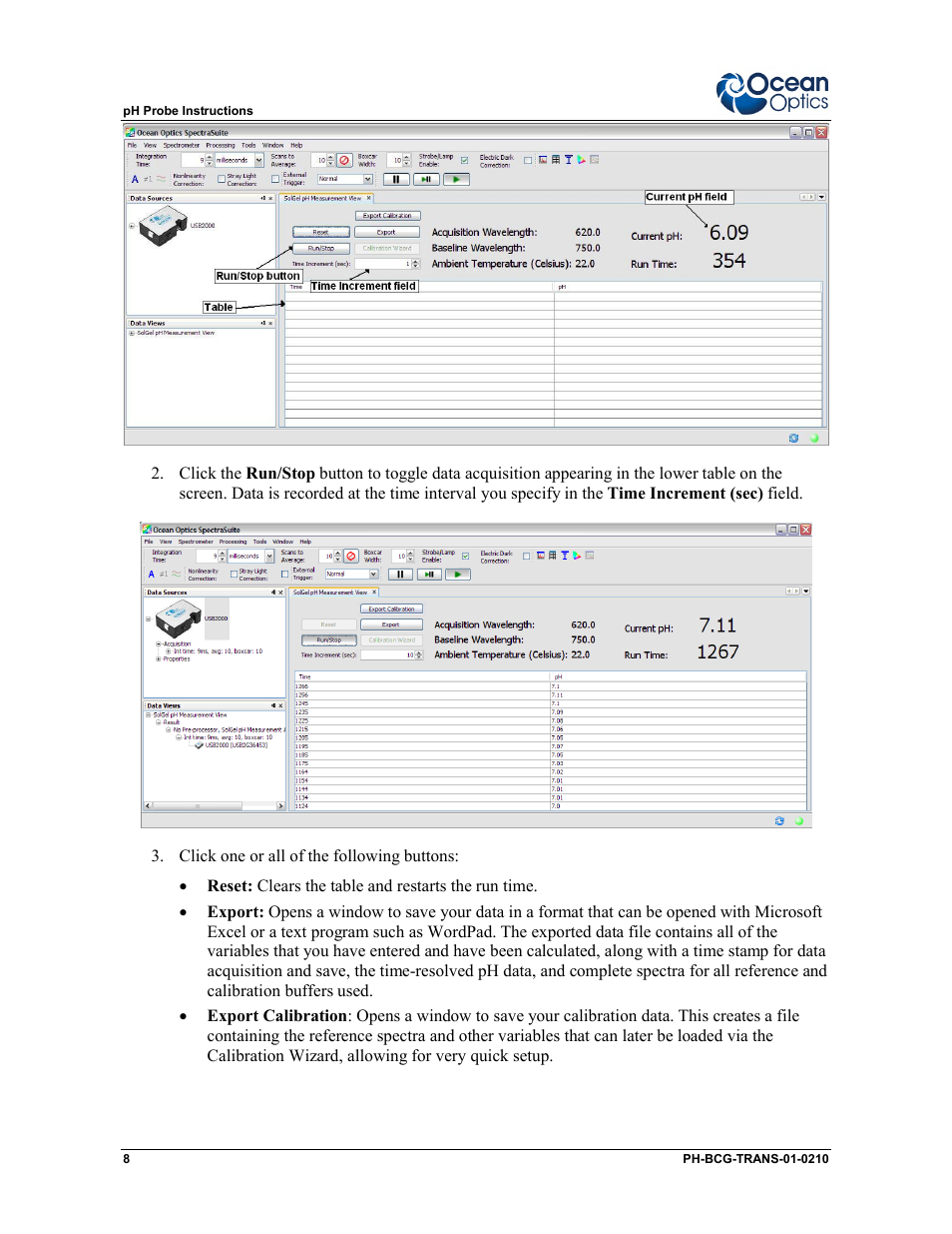 Ocean Optics Transmissive pH Probe User Manual | Page 8 / 10