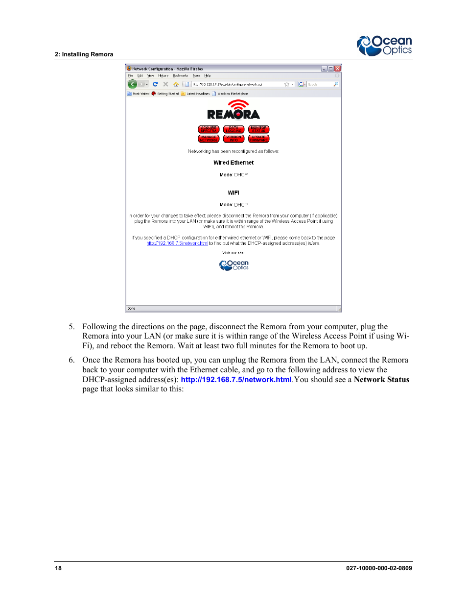 Ocean Optics Remora User Manual | Page 24 / 42