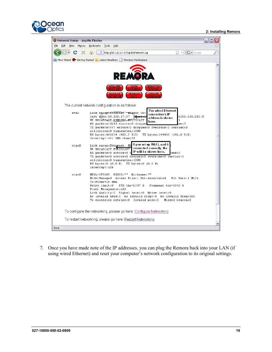 Ocean Optics Remora User Manual | Page 25 / 42