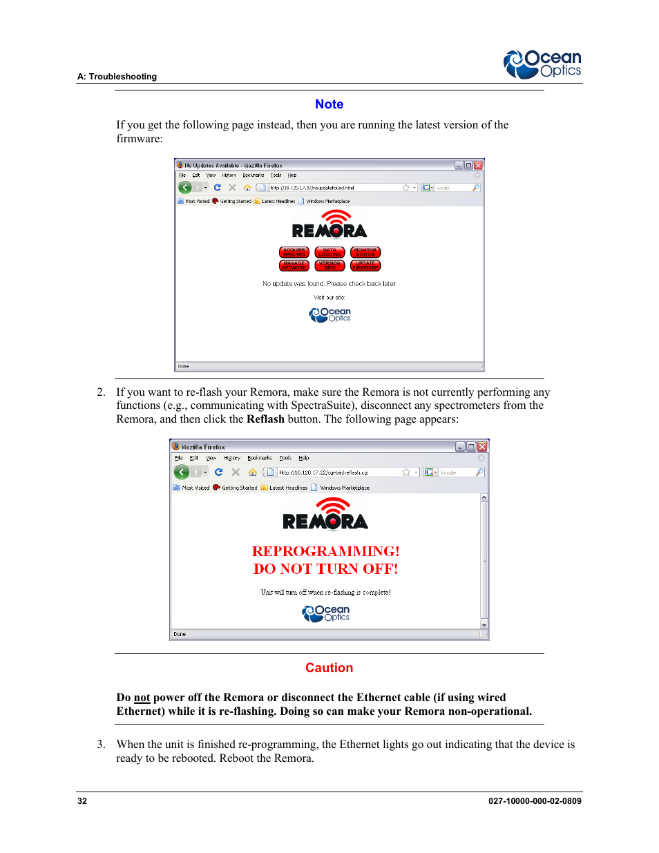 Ocean Optics Remora User Manual | Page 38 / 42