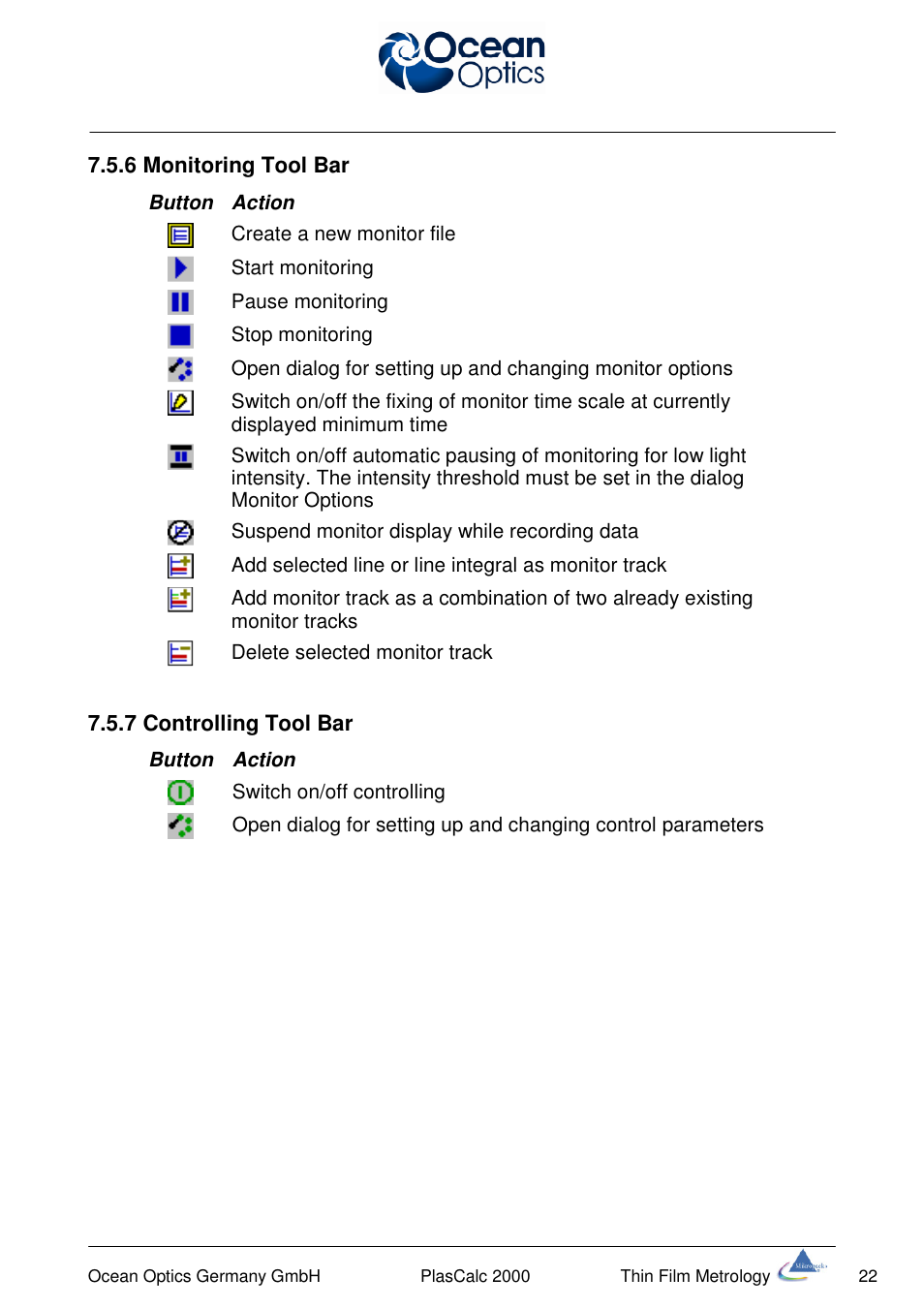 Ocean Optics PlasCalc User Manual | Page 25 / 59