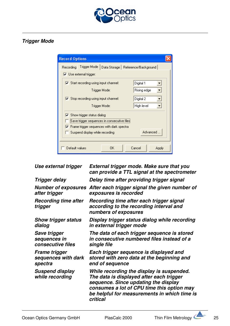 Ocean Optics PlasCalc User Manual | Page 28 / 59