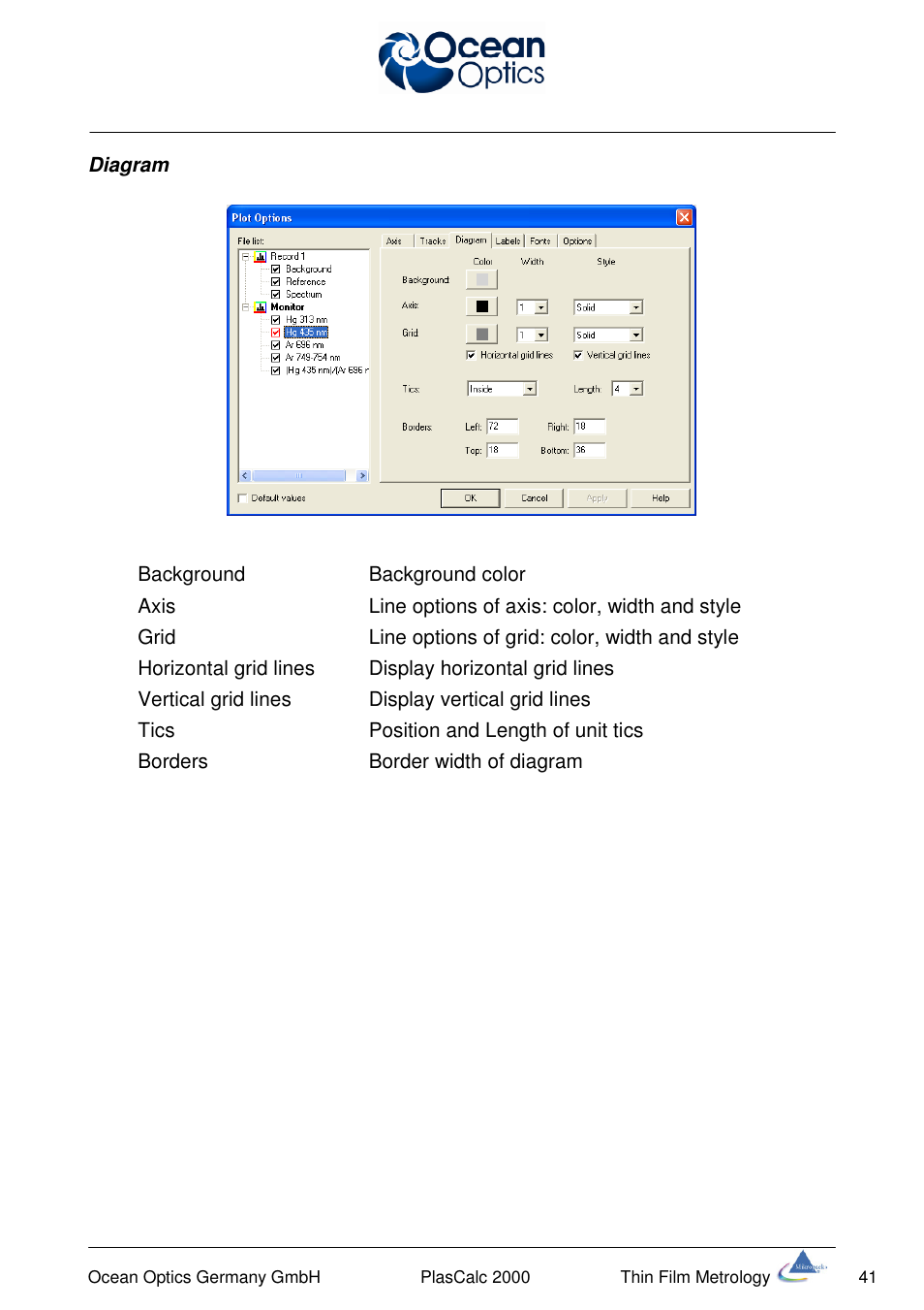 Ocean Optics PlasCalc User Manual | Page 44 / 59