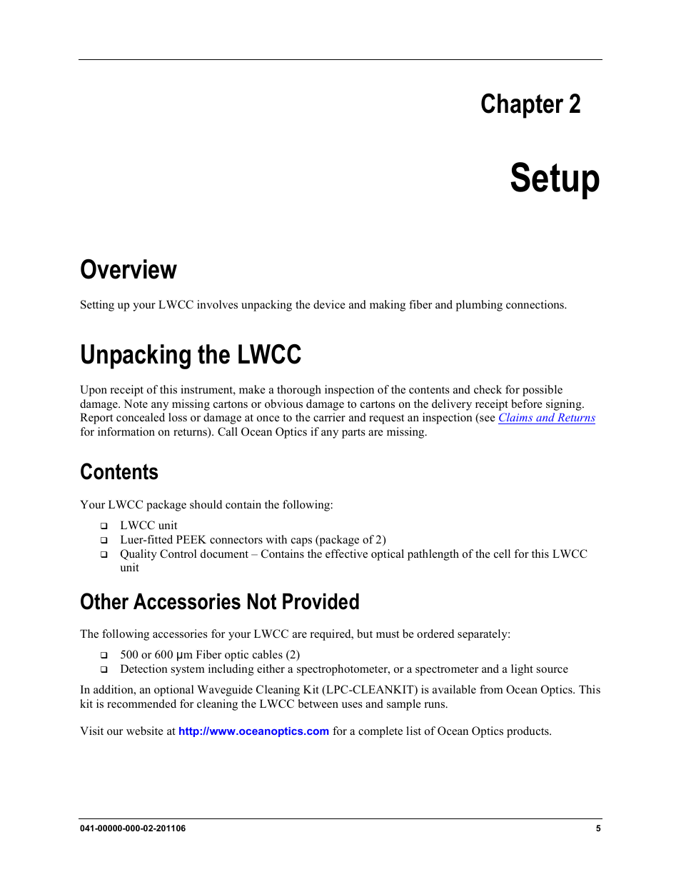 Ocean Optics LPC-500CM User Manual | Page 13 / 28