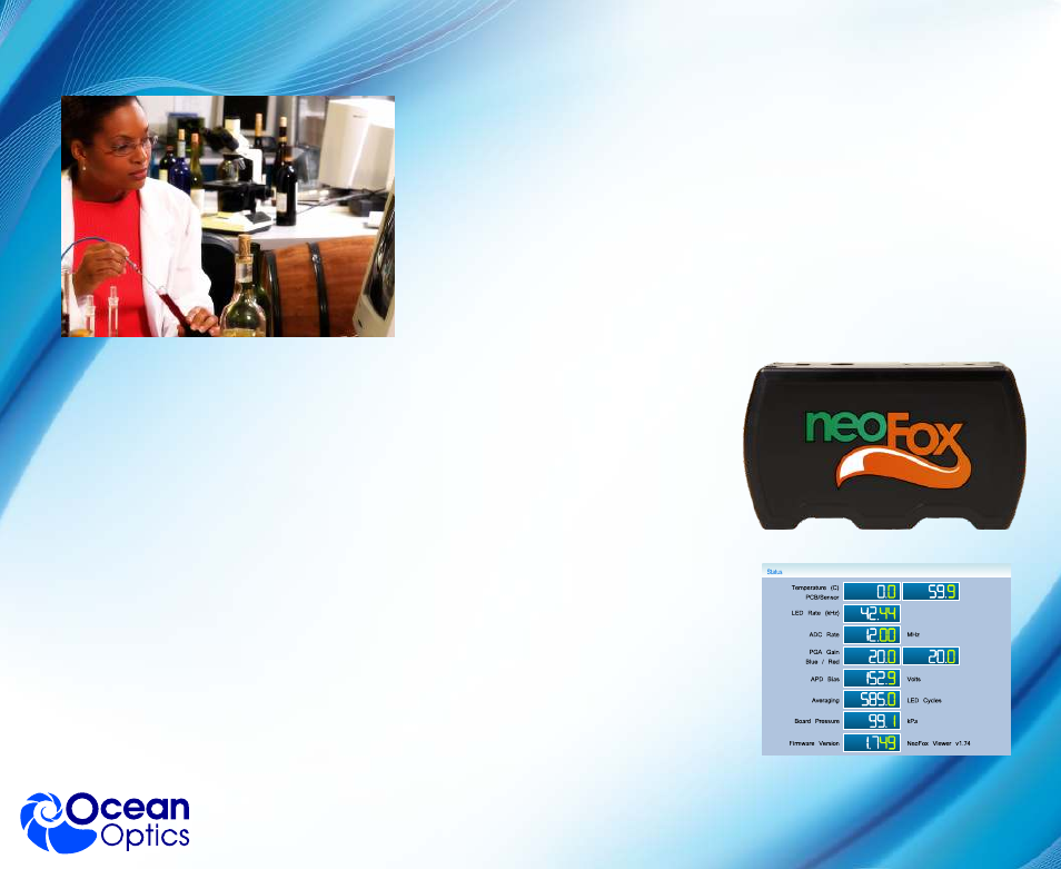 Ocean Optics Sensors for Real-Time Analysis User Manual | 2 pages