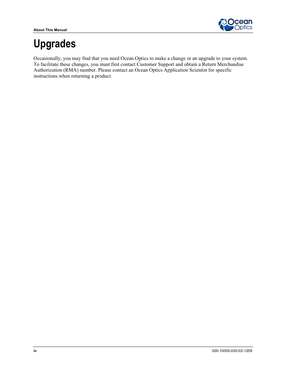 Upgrades | Ocean Optics DH-2000-CAL User Manual | Page 8 / 30