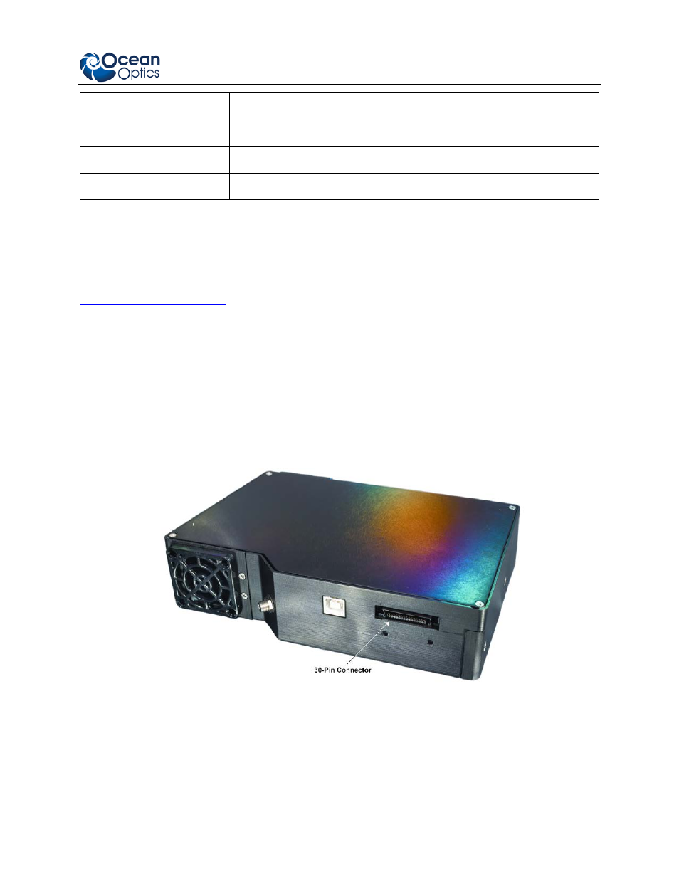 System compatibility, Pin accessory connector pinout | Ocean Optics QE65 Pro User Manual | Page 27 / 32