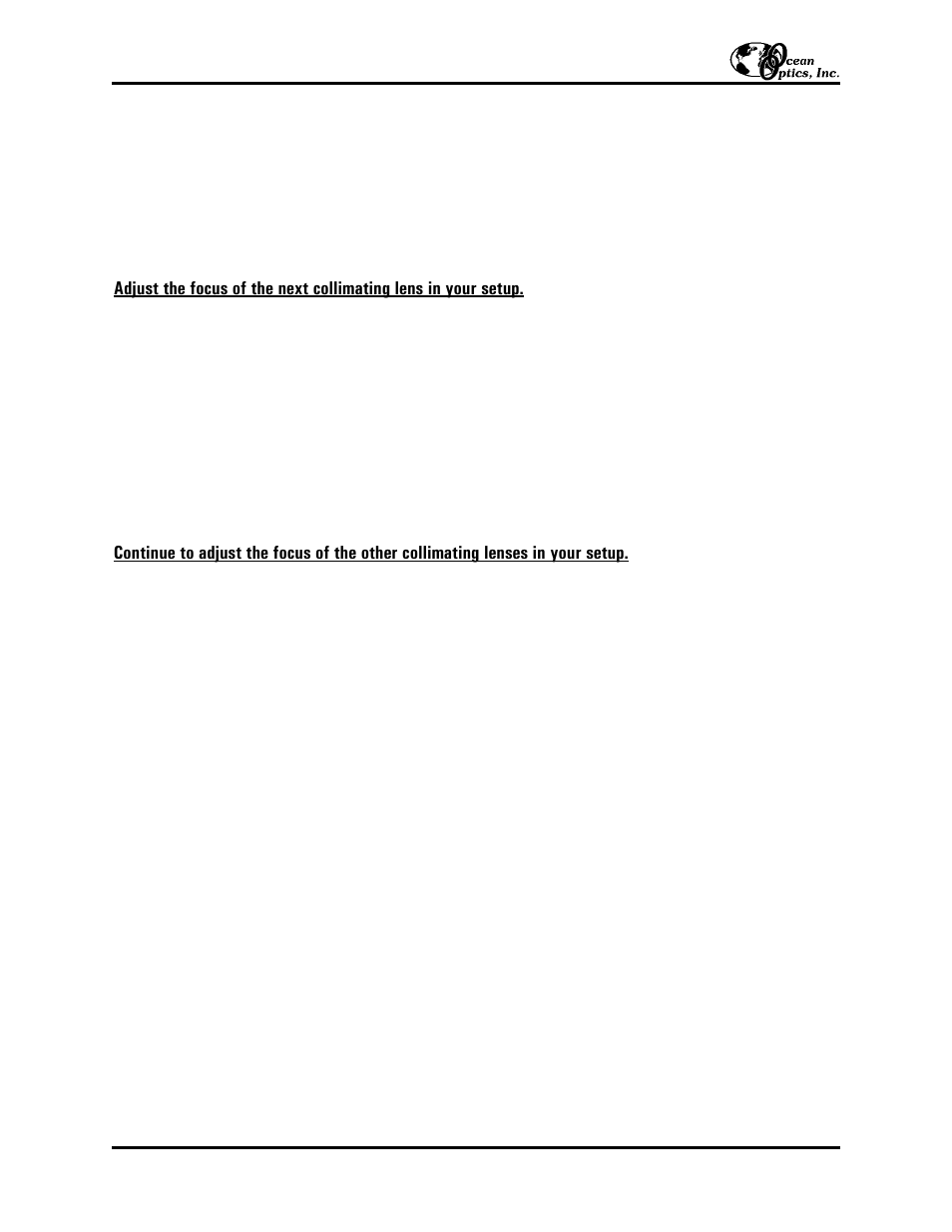 Ocean Optics Collimating Lenses User Manual | Page 2 / 2