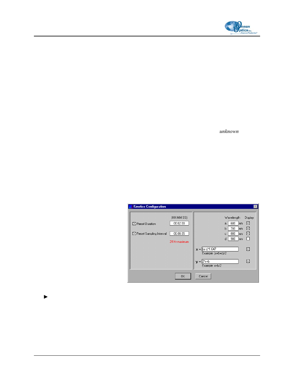 Kinetics experiments | Ocean Optics CHEM2000 User Manual | Page 30 / 36