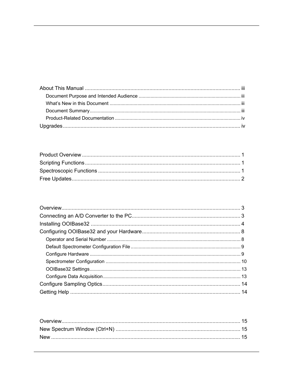 Ocean Optics OOIBase32 User Manual | Page 3 / 140