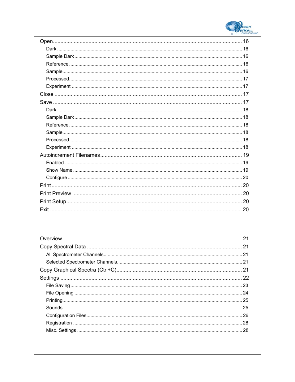 Chapter 4: edit menu functions | Ocean Optics OOIBase32 User Manual | Page 4 / 140