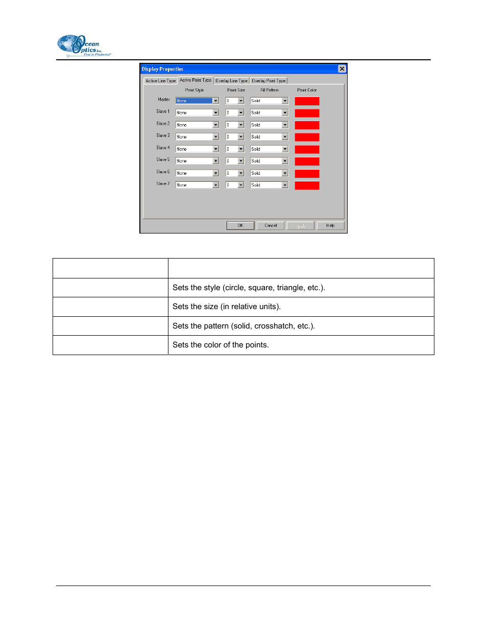 Overlay line type | Ocean Optics OOIBase32 User Manual | Page 43 / 140