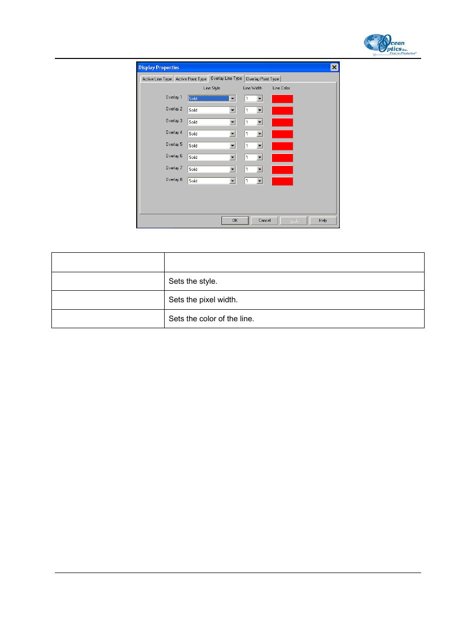 Overlay point type | Ocean Optics OOIBase32 User Manual | Page 44 / 140