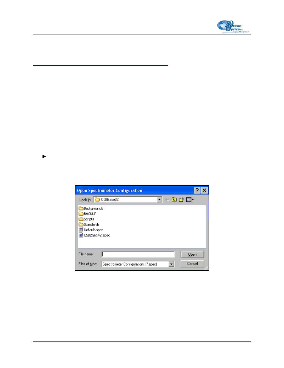 Open configuration | Ocean Optics OOIBase32 User Manual | Page 68 / 140