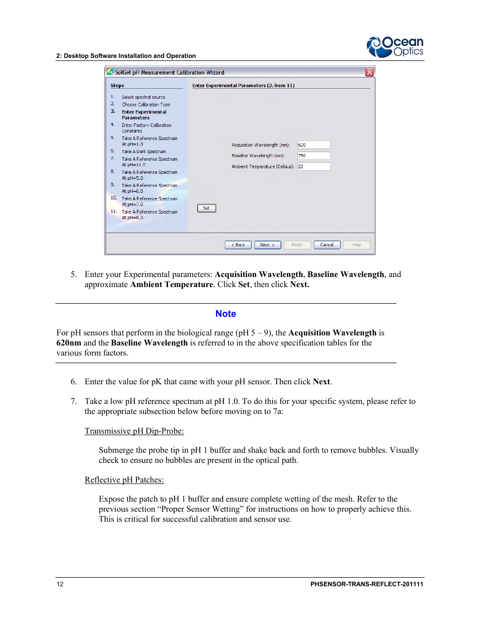 Ocean Optics pH Sensor Patches, Probes and Cuvettes User Manual | Page 18 / 36