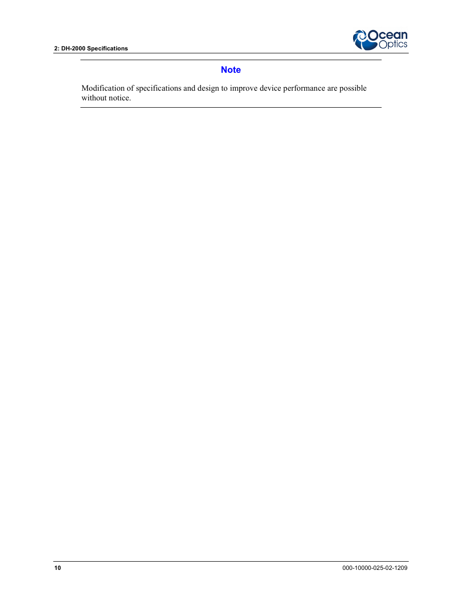 Ocean Optics DH-2000 User Manual | Page 18 / 34