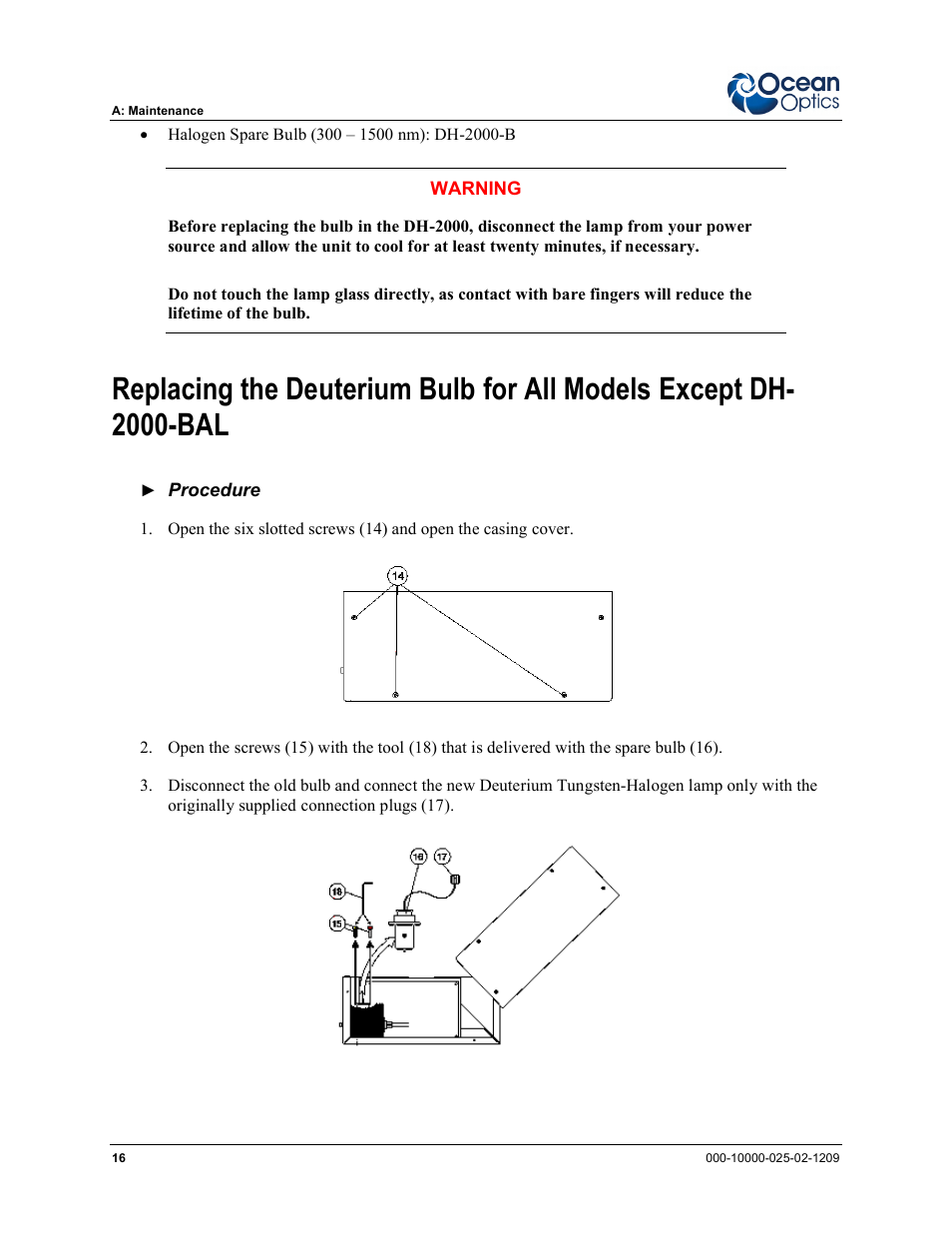 Ocean Optics DH-2000 User Manual | Page 24 / 34