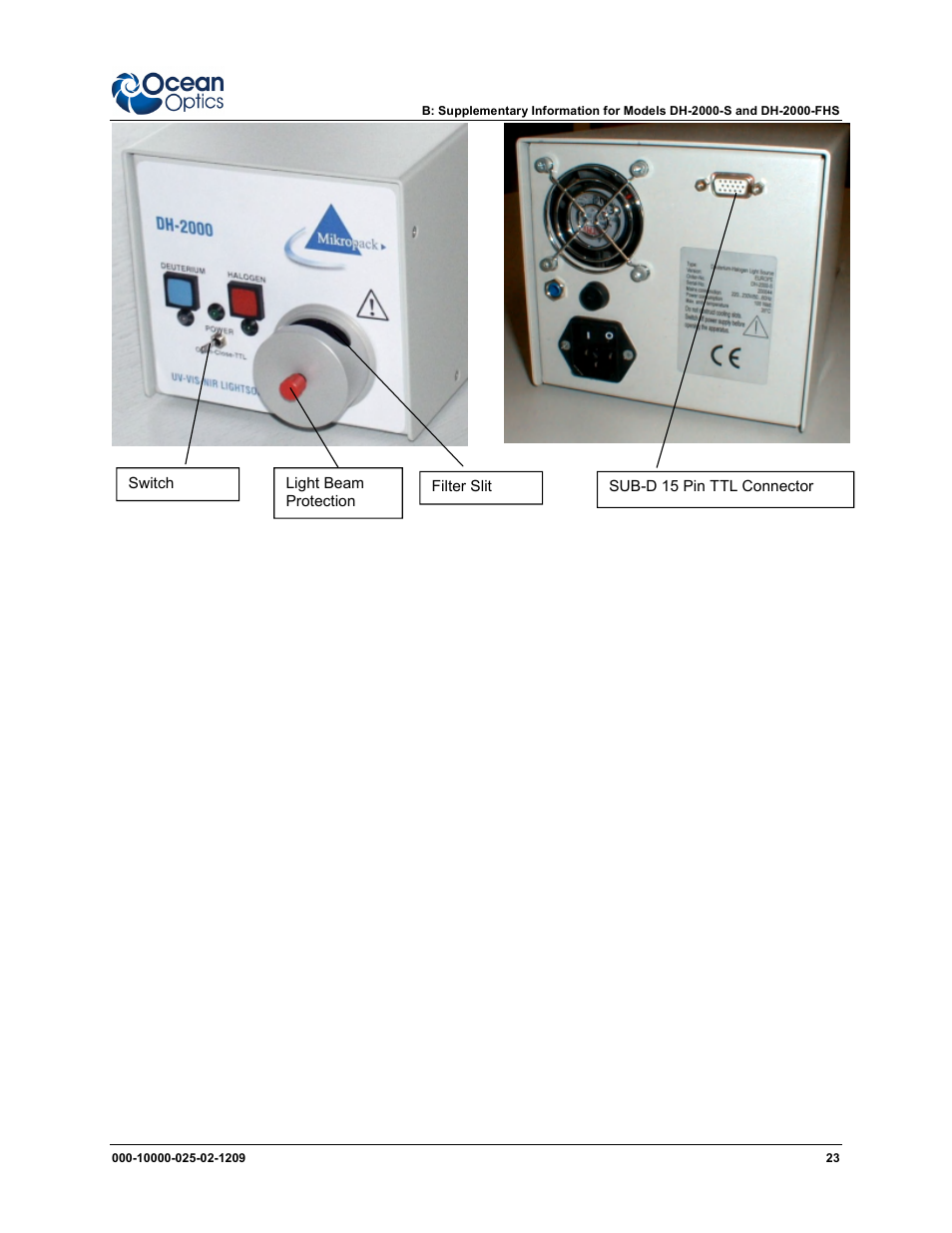 Ocean Optics DH-2000 User Manual | Page 31 / 34
