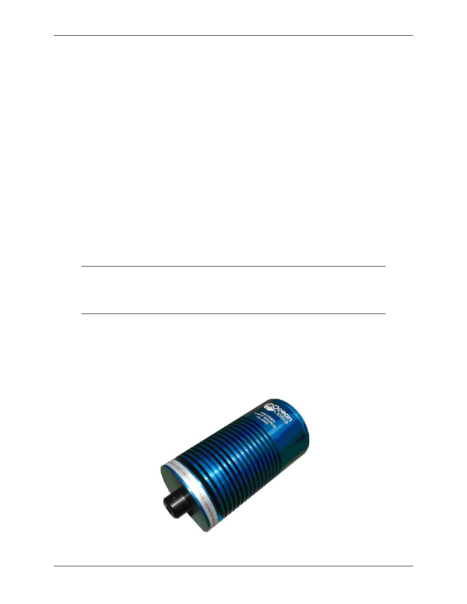 Setup, Overview, Chapter 1 | Ocean Optics HL-2000-CAL-ISP User Manual | Page 9 / 16