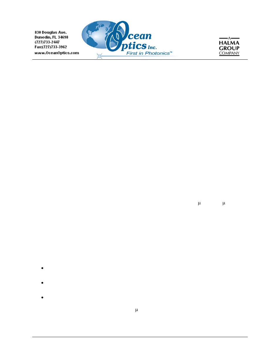 Ocean Optics Optical Fiber Assemblies User Manual | 8 pages