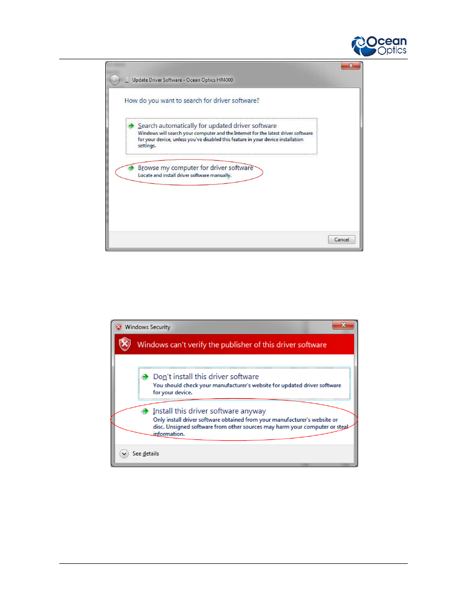 Ocean Optics Ocean View Quick Start User Manual | Page 4 / 18