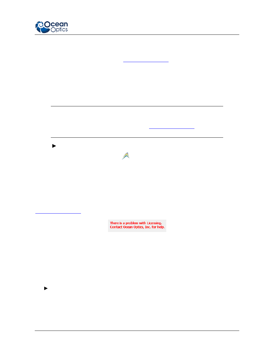 Starting your 10 day free trial, Using your product key to activate your software | Ocean Optics Ocean View Quick Start User Manual | Page 7 / 18
