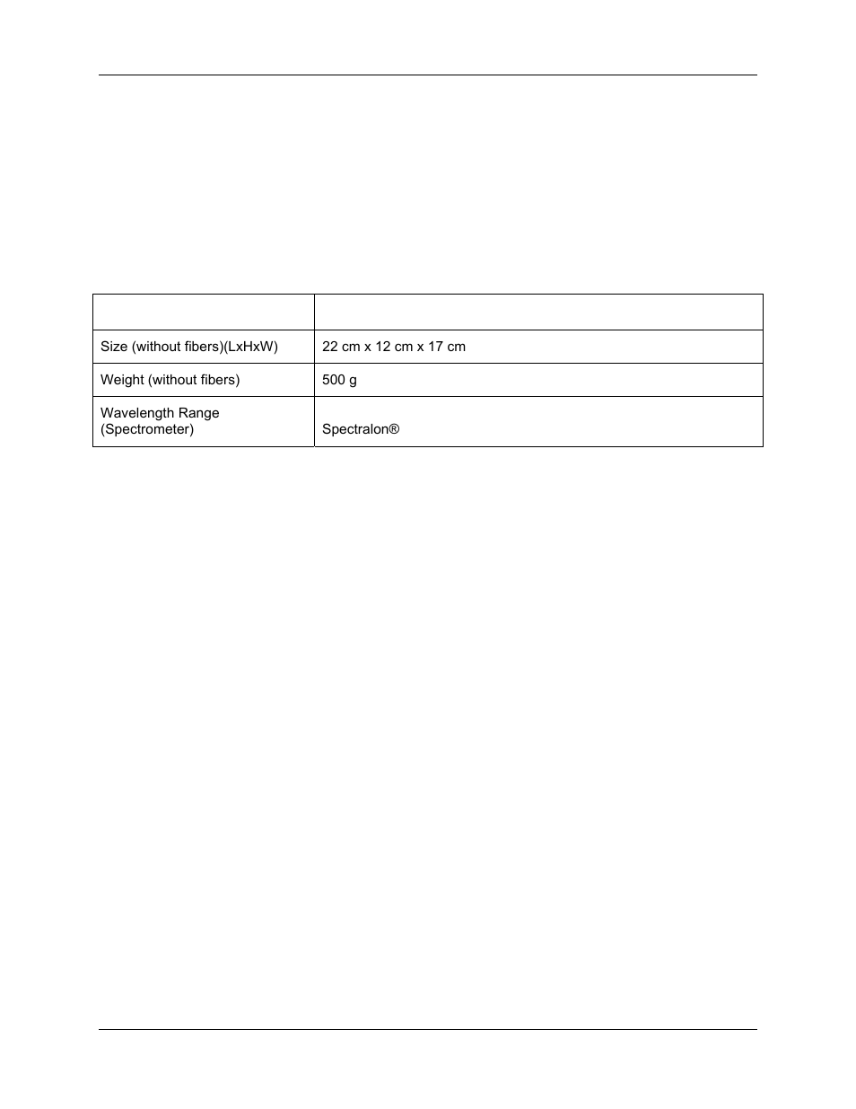 Spectroclip specifications, Chapter 2: spectroclip specifications, Chapter 2 | Ocean Optics SpectroClip Probe User Manual | Page 15 / 18