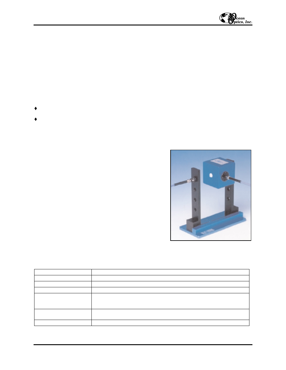 Ocean Optics FOiS 1 User Manual | 1 page