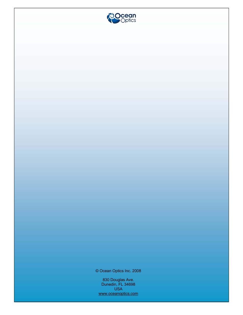 Ocean Optics Red Tide Guide User Manual | Page 12 / 12
