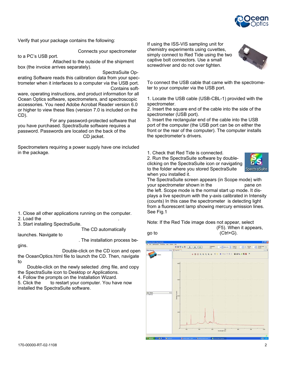 Ocean Optics Red Tide Guide User Manual | Page 2 / 12