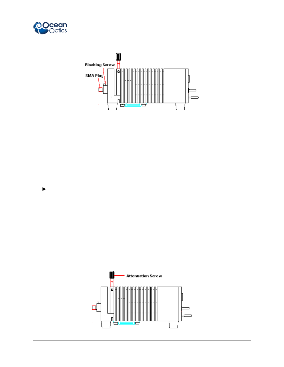 Attenuating the optical power output | Ocean Optics HL-2000-FHSA User Manual | Page 13 / 24