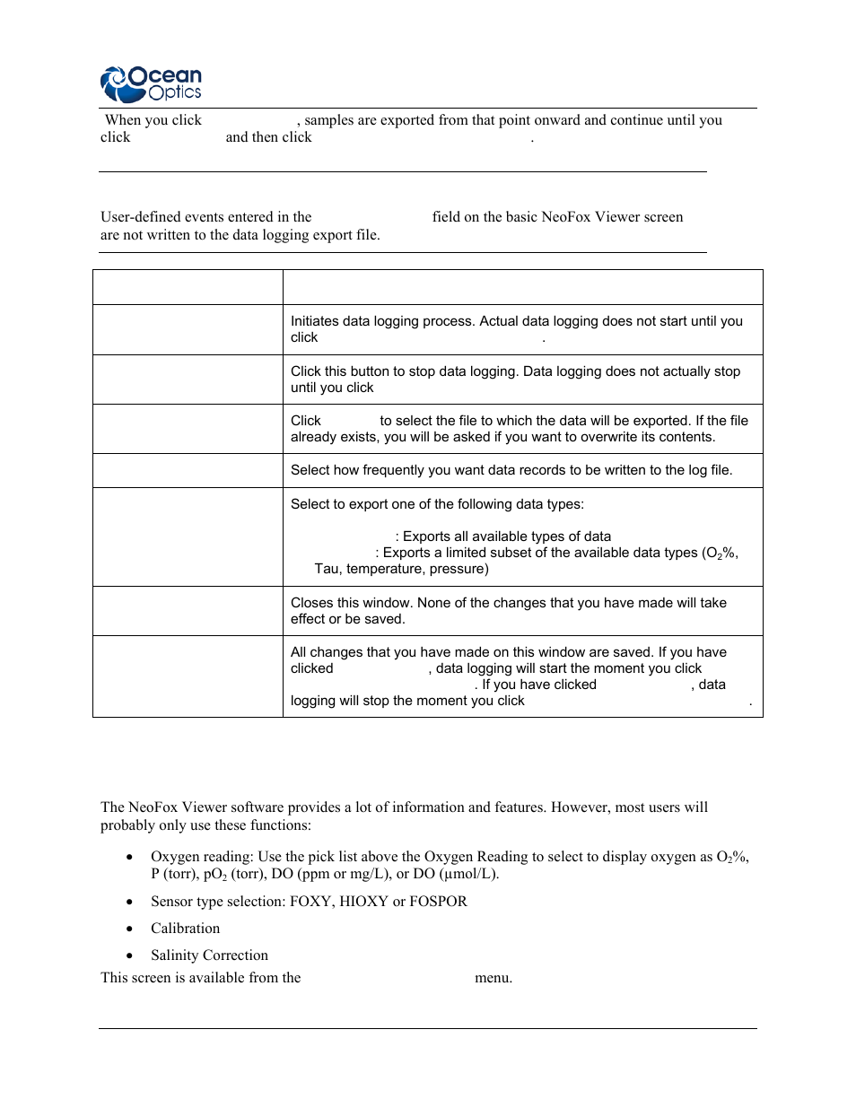 Advanced settings | Ocean Optics NeoFox User Manual | Page 29 / 77