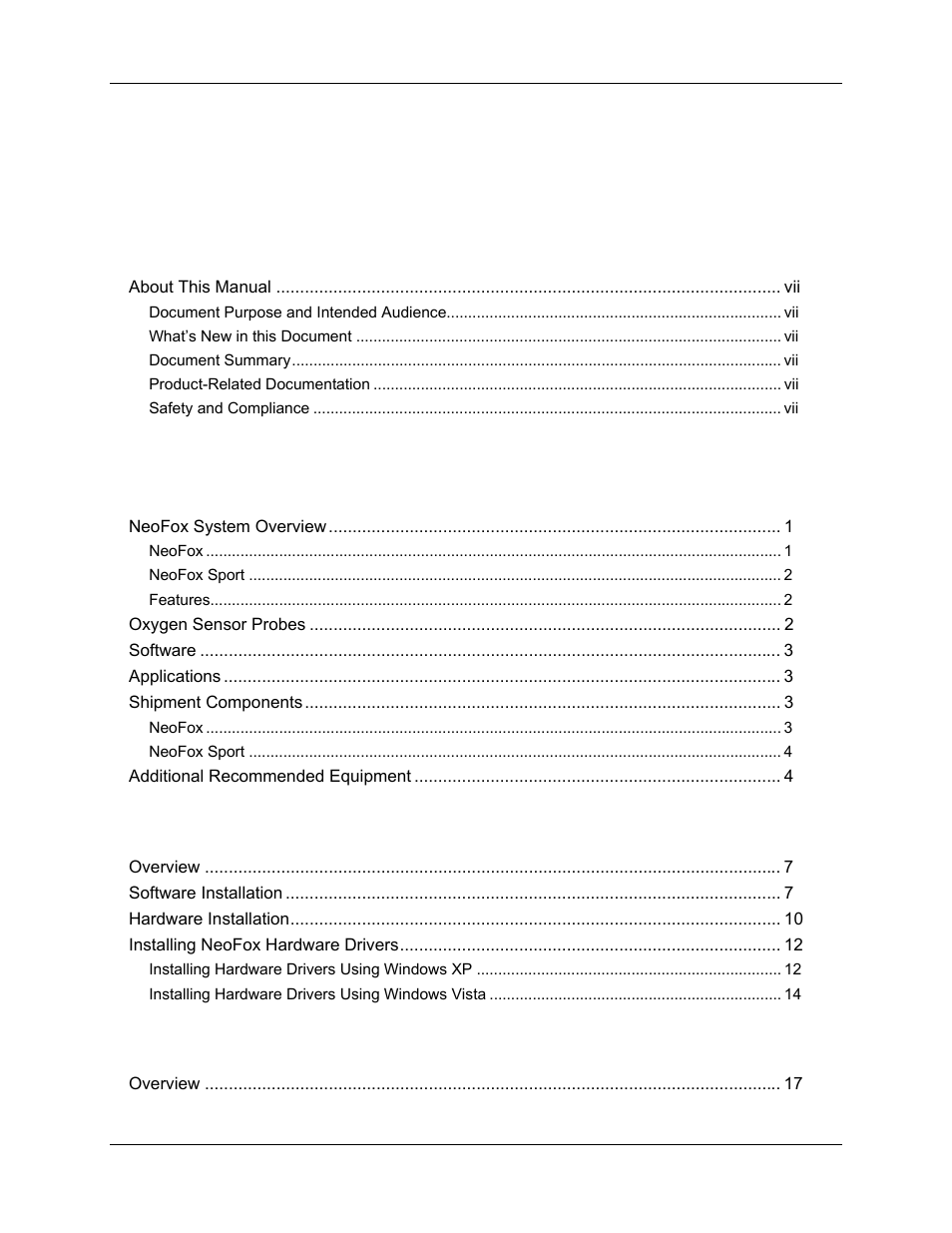 Ocean Optics NeoFox User Manual | Page 5 / 77