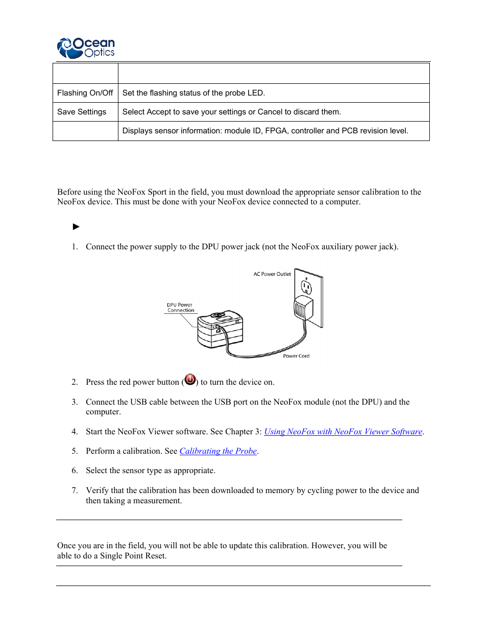 Setting up the neofox sport | Ocean Optics NeoFox User Manual | Page 53 / 77
