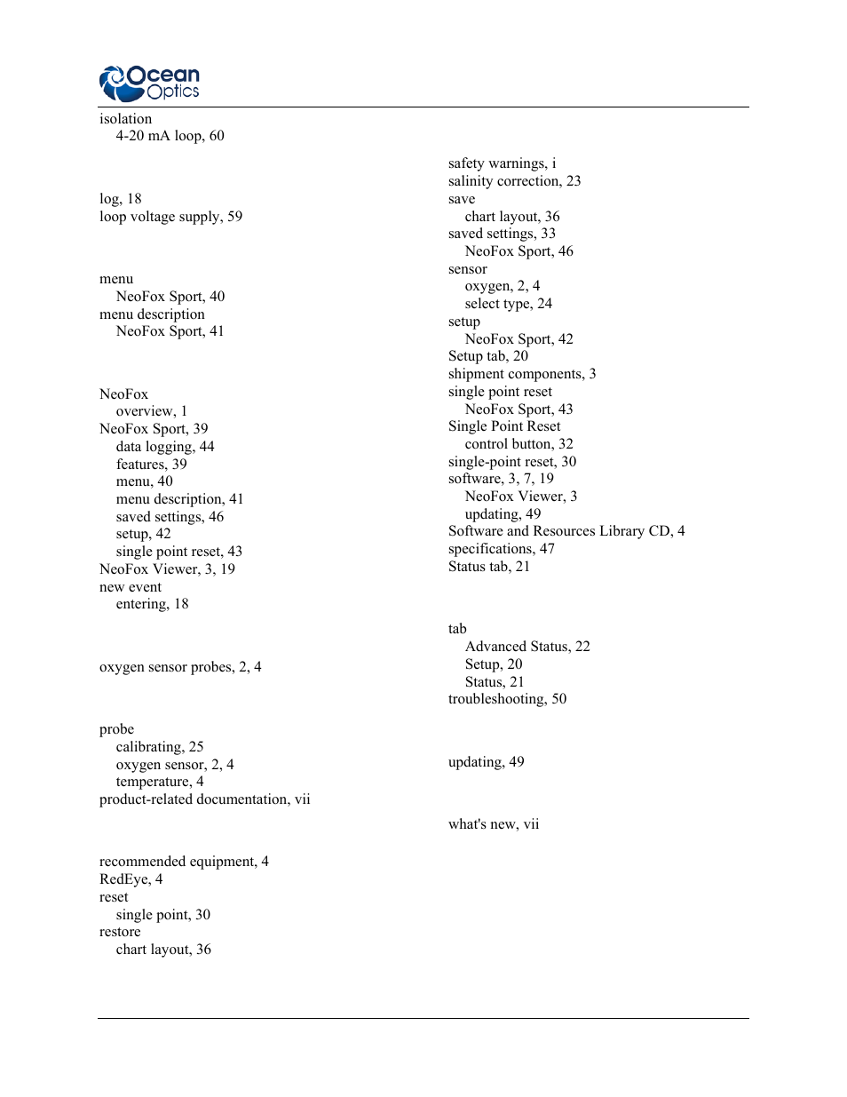 Ocean Optics NeoFox User Manual | Page 77 / 77