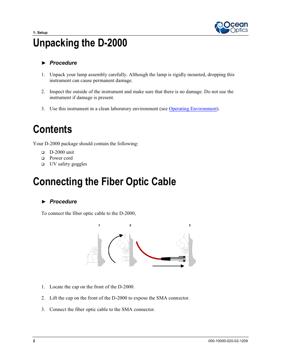 Ocean Optics D-2000 User Manual | Page 10 / 24