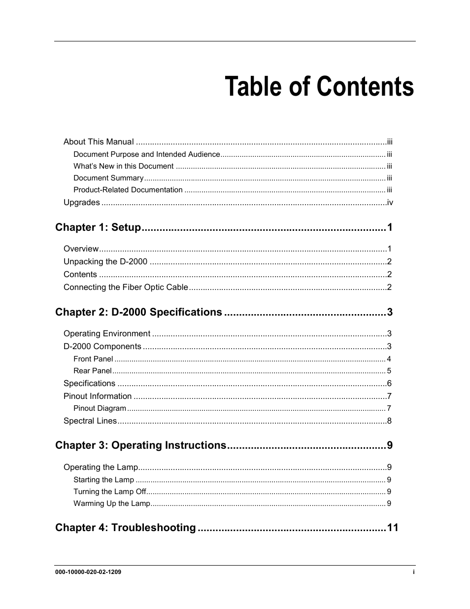 Ocean Optics D-2000 User Manual | Page 5 / 24