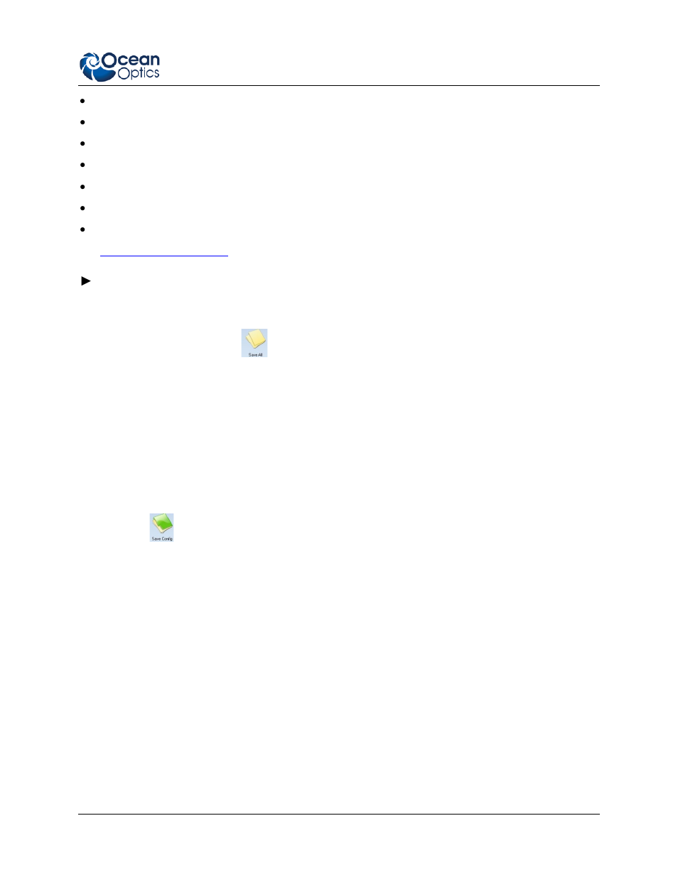 Save config, Photo current/trigger settings tab | Ocean Optics RaySphere 1700 Install User Manual | Page 21 / 72